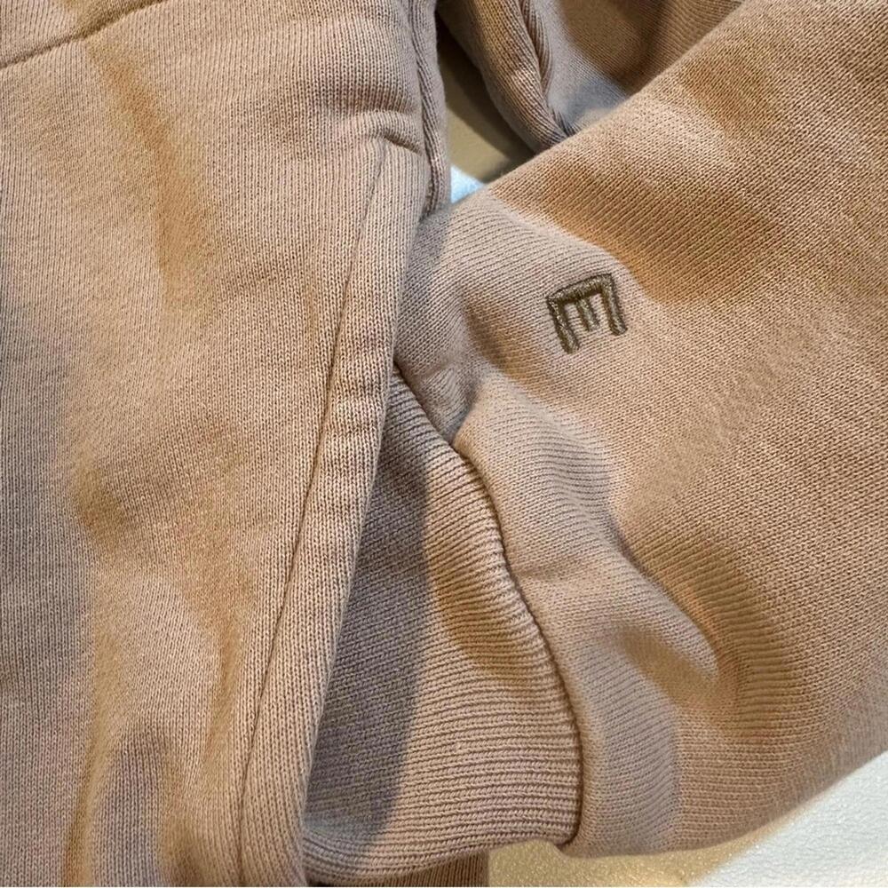 Everlane Size S The Track 100% Organic Cotton Half Zip Champagne Sweatshirt - Picture 7 of 10